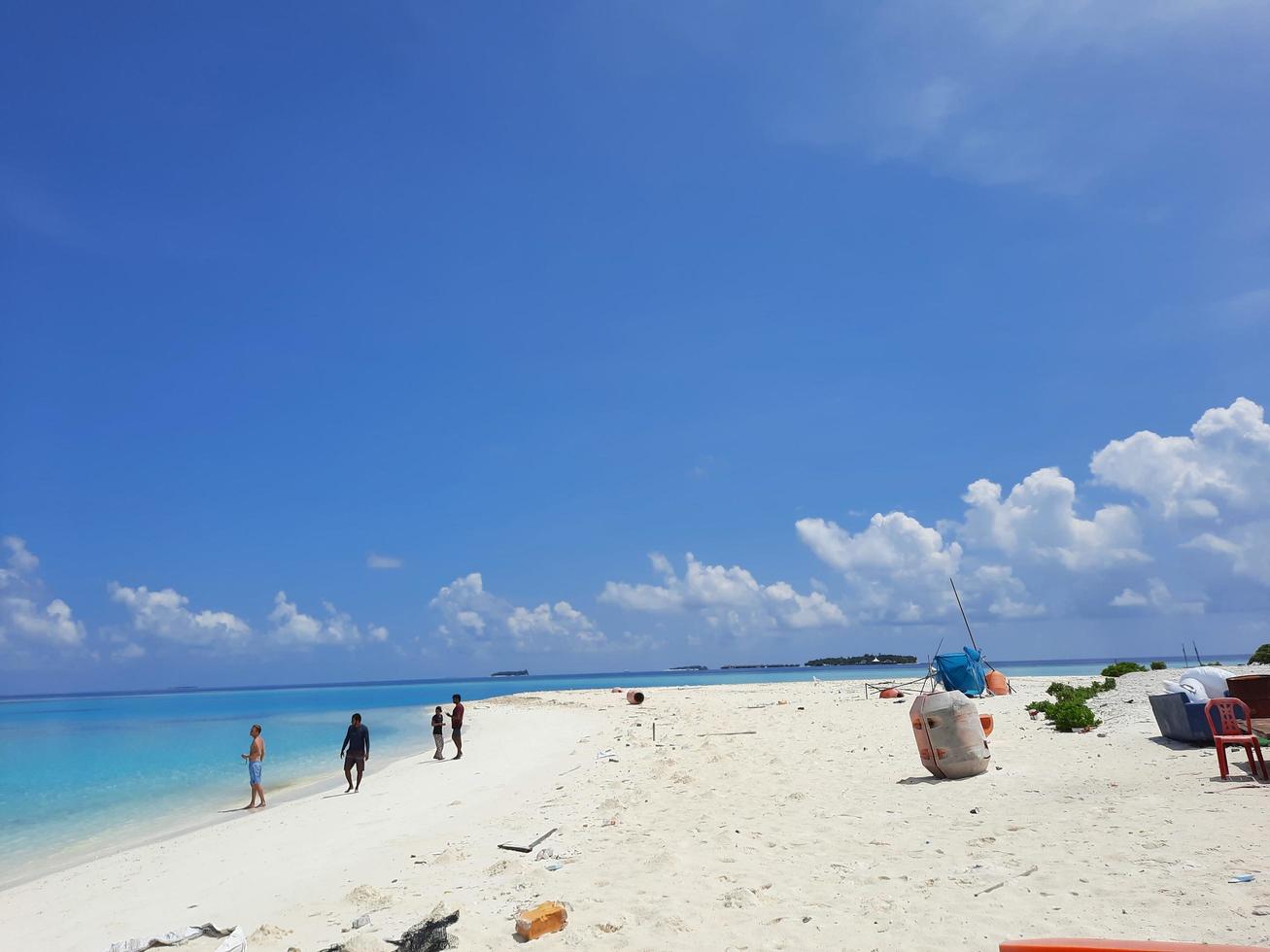 Maldives April 21 Tourists Spend The Day On A Beautiful Island In The Maldives The Maldives