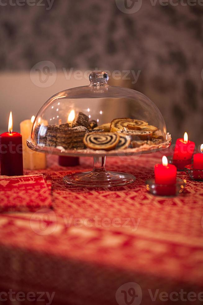 Christmas candles and cakes 7590406 Stock Photo at Vecteezy