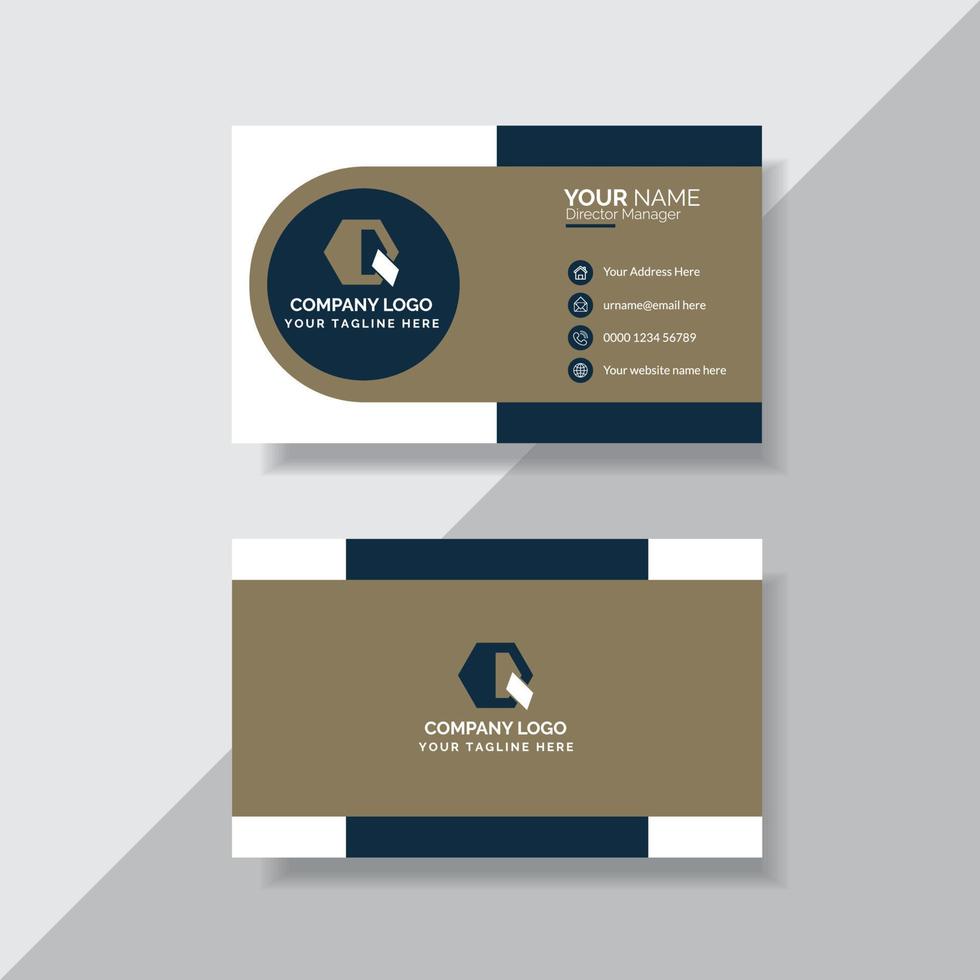 Elegant business card template vector