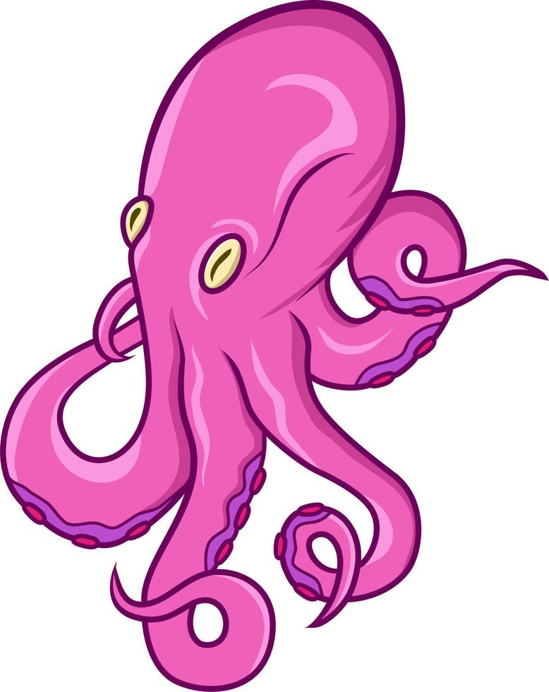 clipart de ilustración de pulpo vector