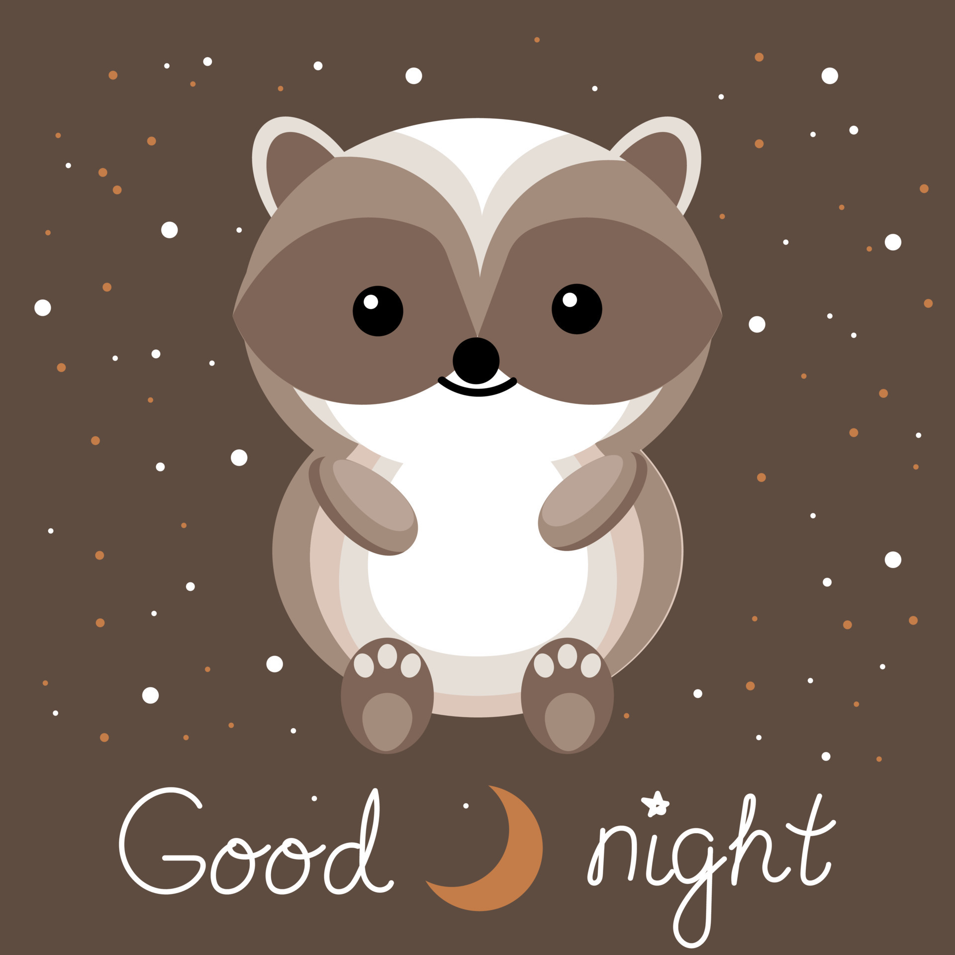 Illustration, funny baby badger and english text good night on dark background with stars and moon. Print for kids, poster, vector 7591636 Vector Art at Vecteezy Illustration, funny baby badger and english text good night on dark background with stars and moon. Print for kids, poster, vector 7591636 Vector Art at Vecteezy