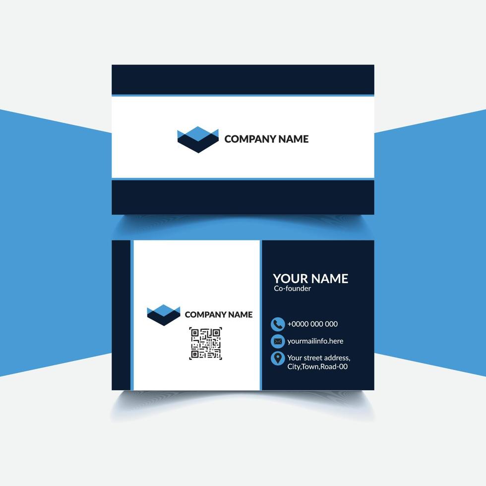 Unique Modern Business Card Design vector