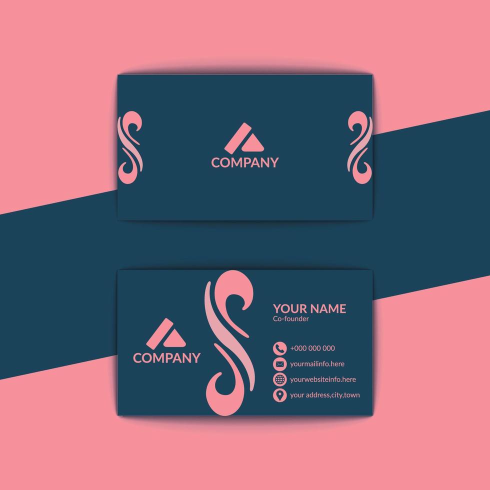 Unique Business Card Design vector
