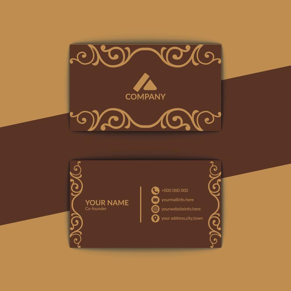 Luxury Business Card vector