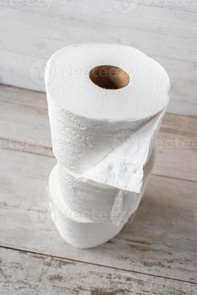 stocking up on supplies showing toilet paper rolls stacked with copy space photo