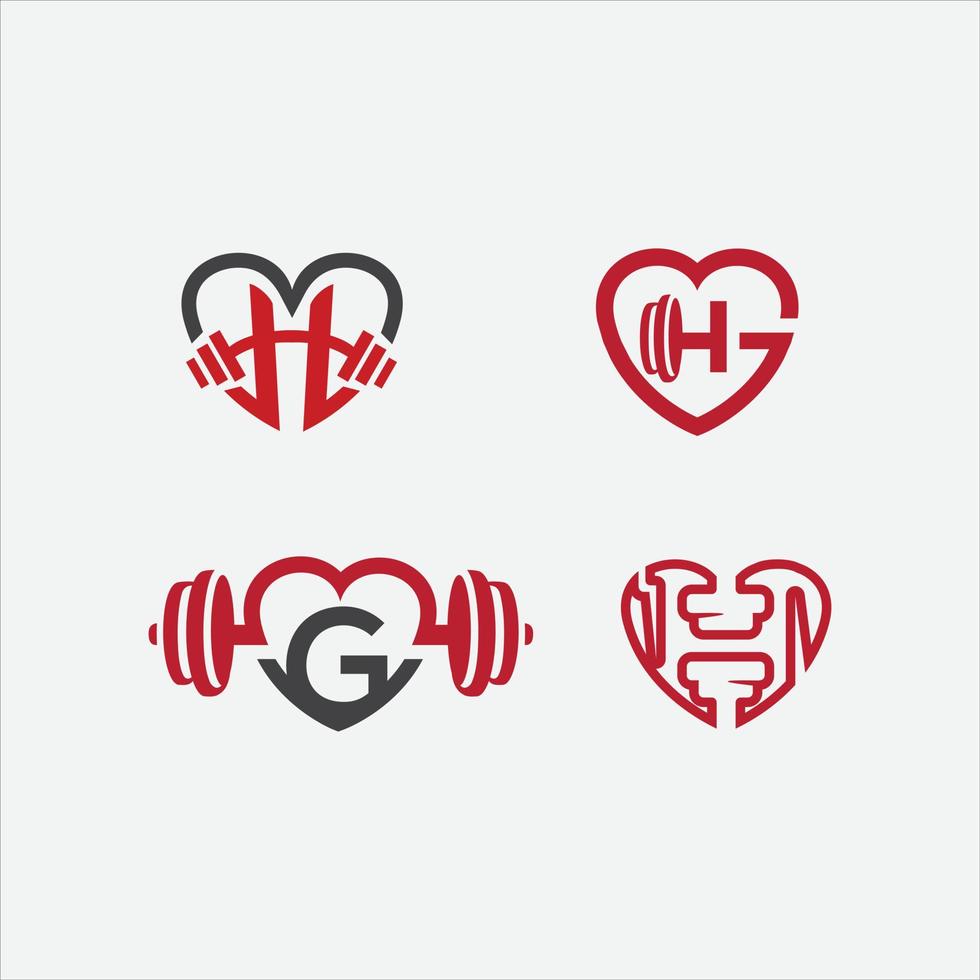 I Love Gym. Workout and Fitness Gym Motivation Sign. Creative Strong Sport Vector Concept