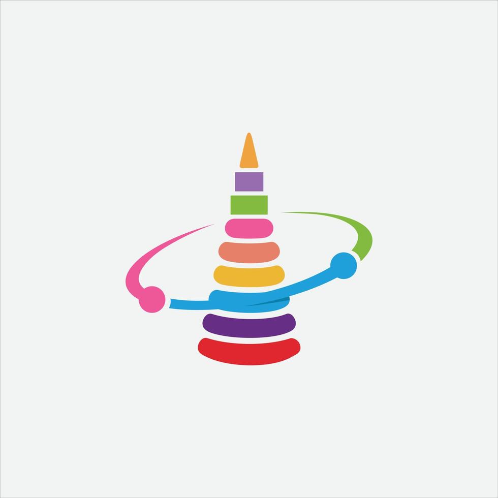 Kids toy Modern flat style vector illustration cartoon clipart
