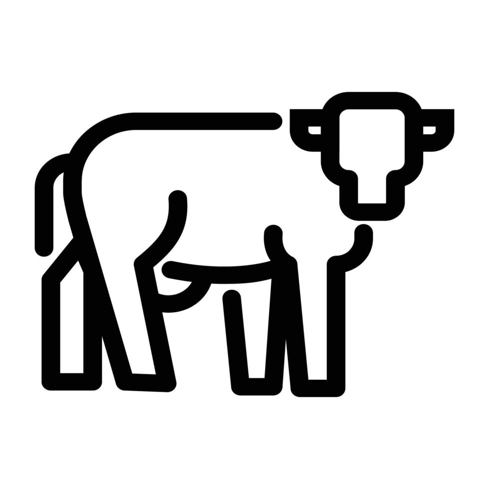 Agriculture and Gardening - Cow vector