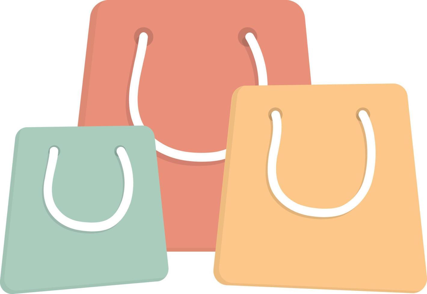 shopping bag equipment market mall vector