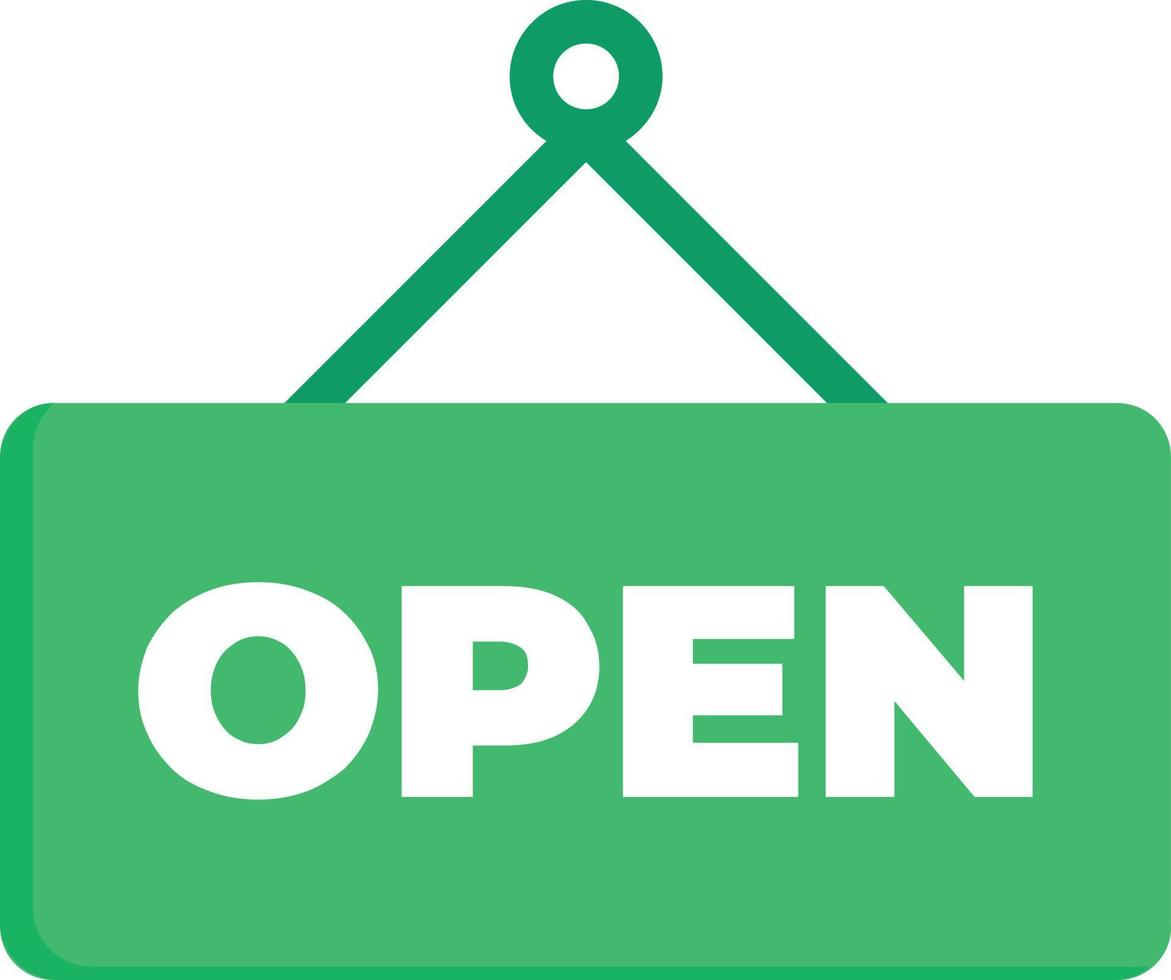 Store information open and closed sign vector