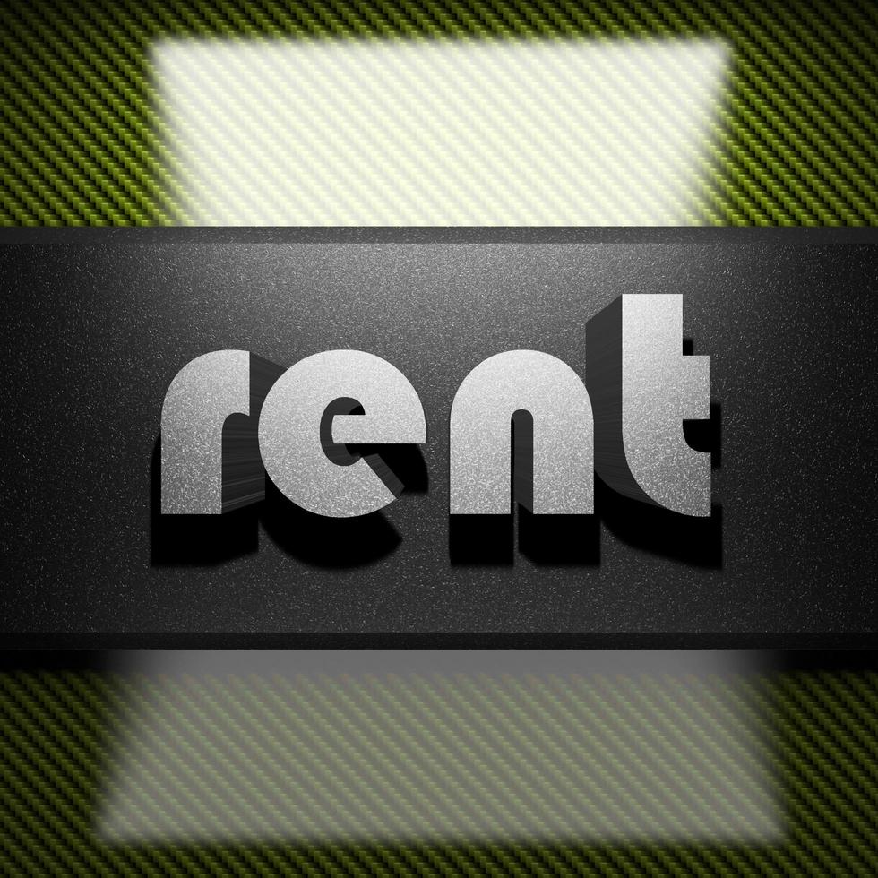 rent word of iron on carbon photo