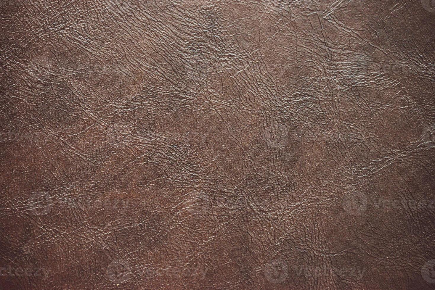 Abstract patterned background of brown leather. photo