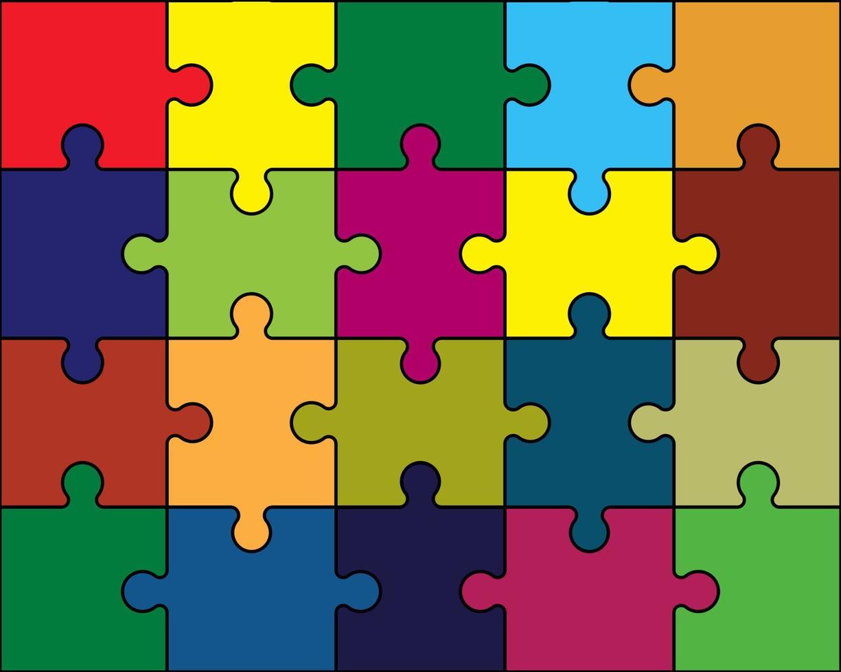 Puzzle background of different colors 7595825 Vector Art at Vecteezy