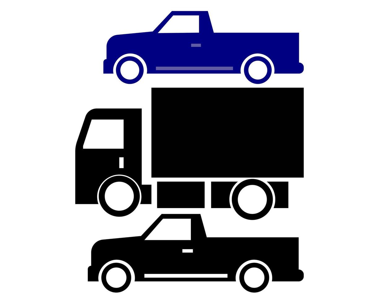 three different cars vector