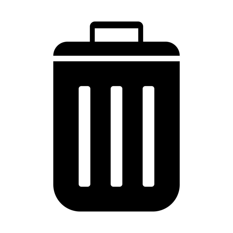 black bin in a circle 7595849 Vector Art at Vecteezy