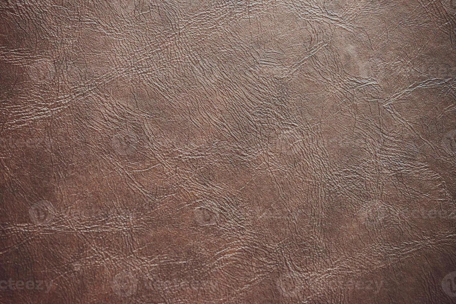 Abstract patterned background of brown leather. photo