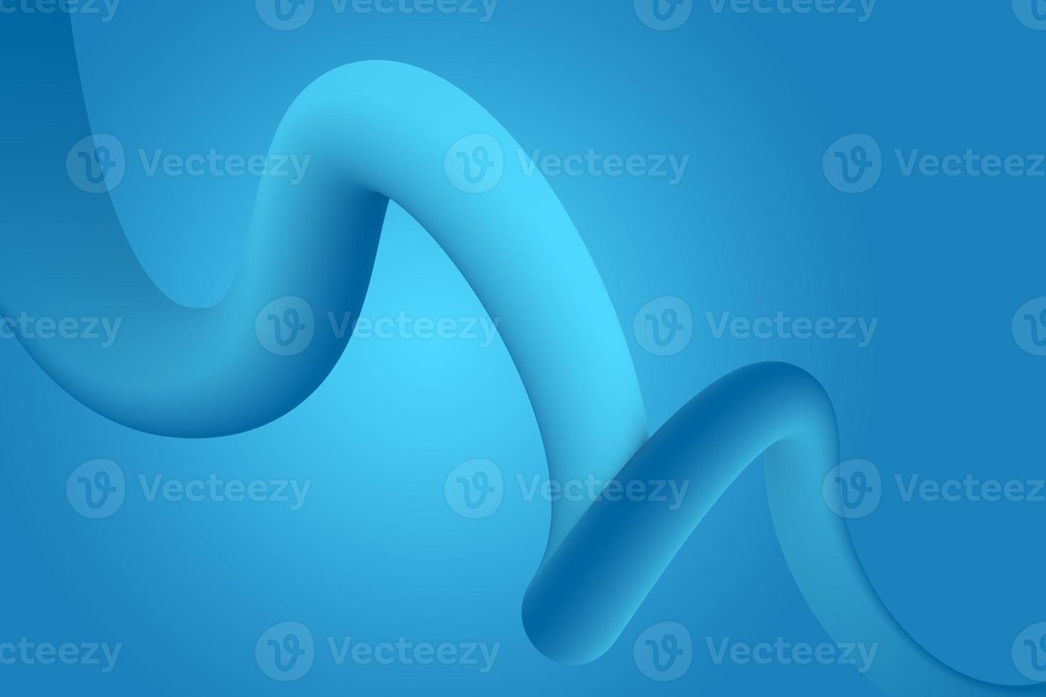 Abstract blue blue liquid gradient form background. Dynamic fluid twisted shape illustration photo