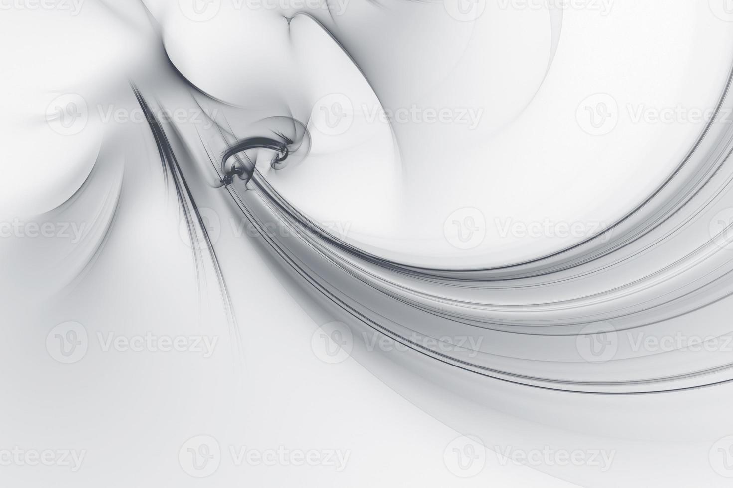 Abstract tech futuristic smoky shape element for design. Smooth generative wavy background surface 3d render photo