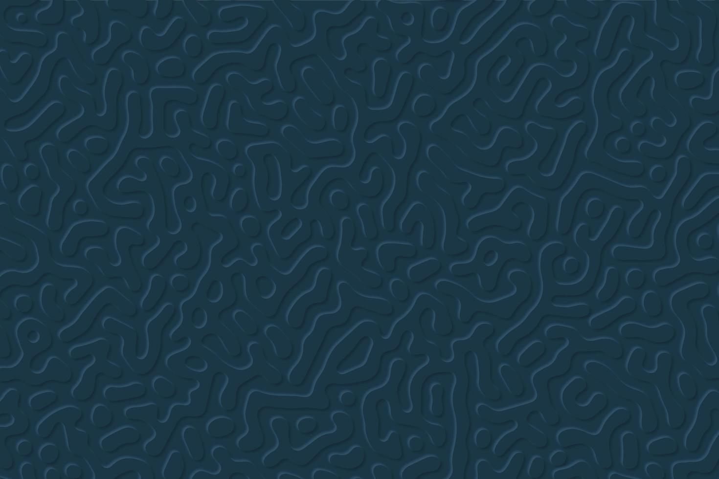 Organic black rounded maze lines background in abstract style. 3D illustration in Neumorphism style photo