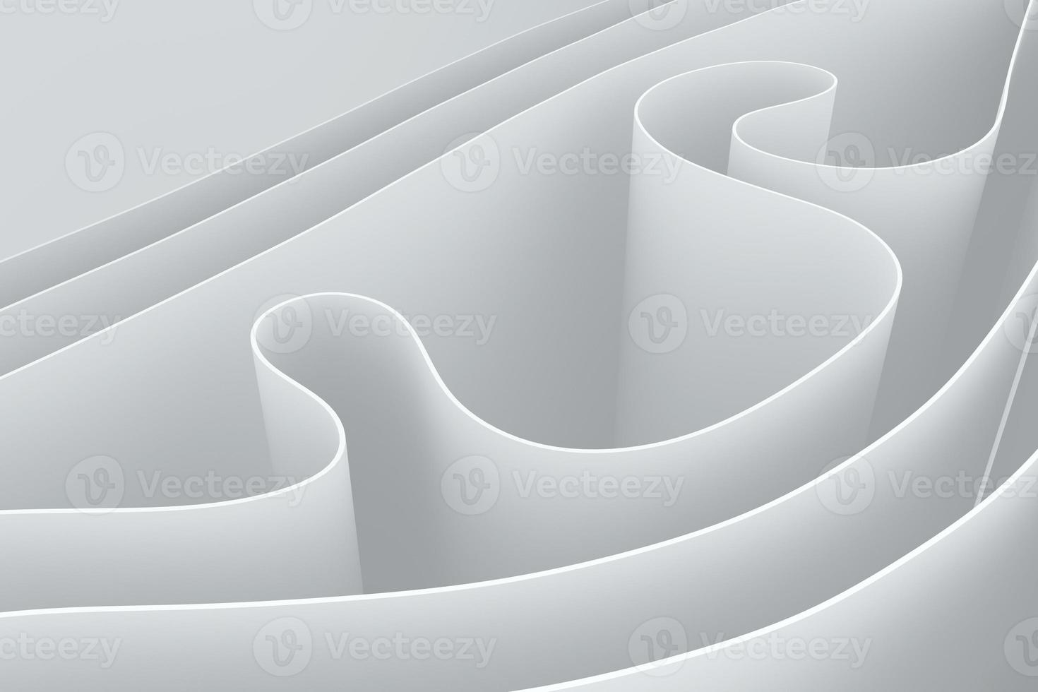 ilustración 3d de forma curva minimalista. textura limpia de movimiento. fondo de diseño simple foto