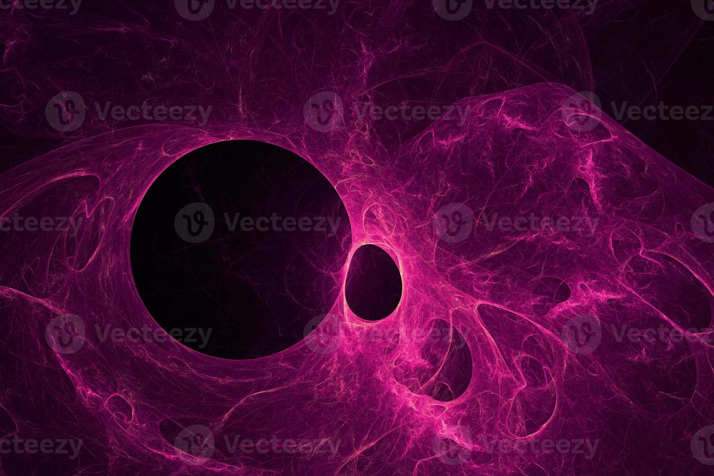 Representación 3d de materia cósmica perforada futurista de tecnología. ilustración de fondo de galaxia abstracta. gran agujero oscuro y nebulosa espacial foto