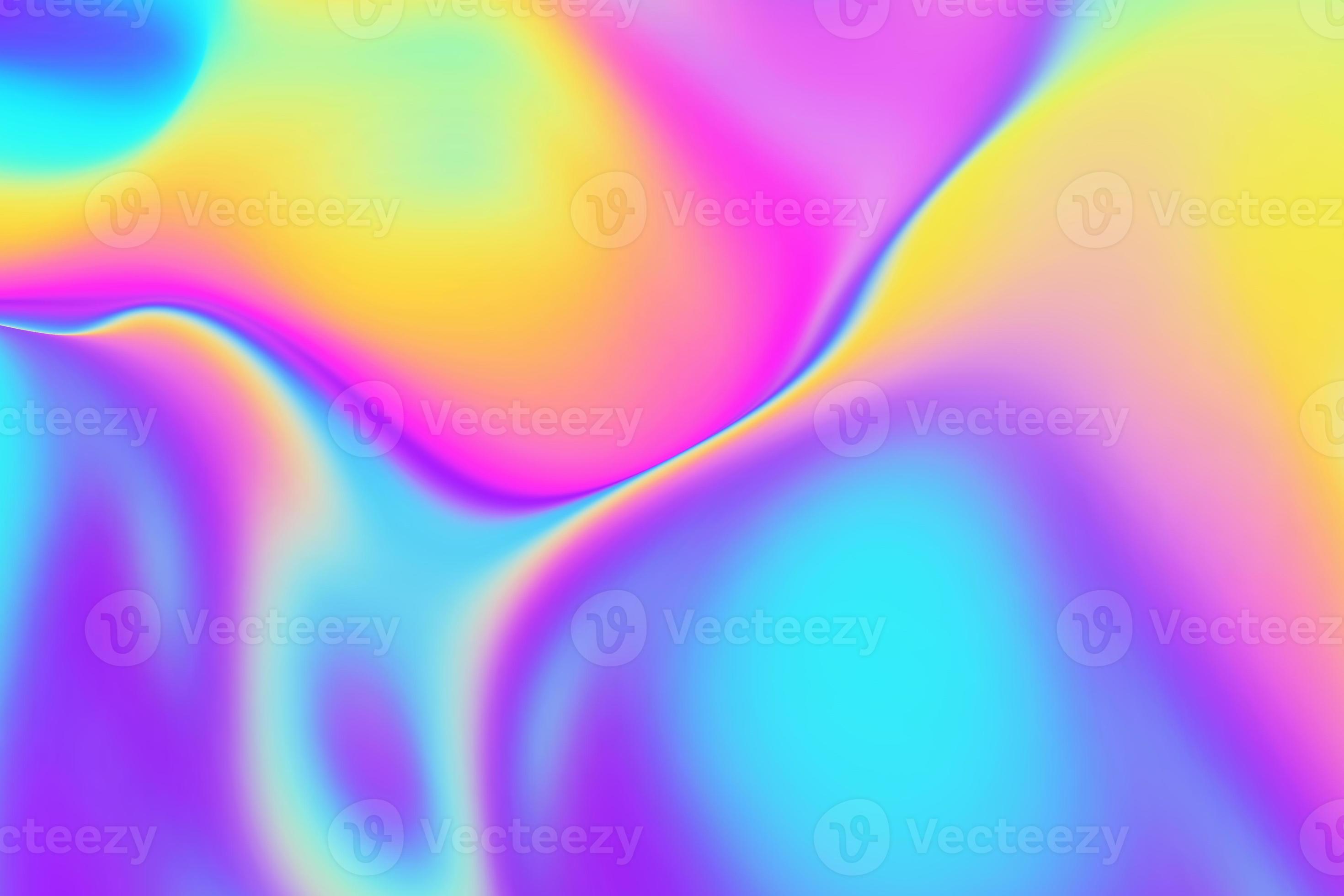 Iridescent holographic gradient 3d render background. Dynamic vivid liquid  texture. Abstract neon blur backdrop in rainbow color mix 7596300 Stock  Photo at Vecteezy