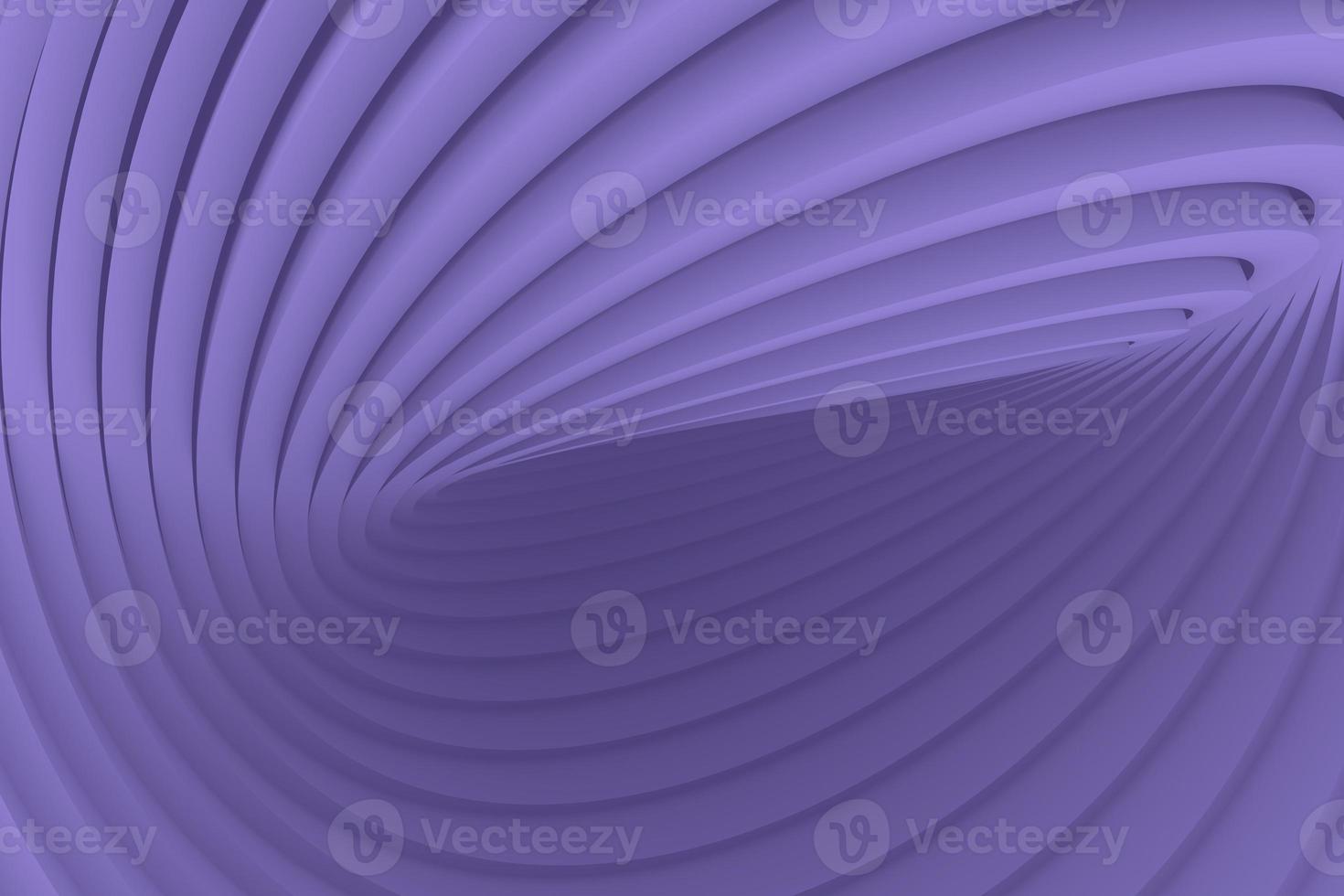 fondo decorativo retorcido de volumen violeta en líneas de volumen de movimiento. ilustración 3d abstracto foto