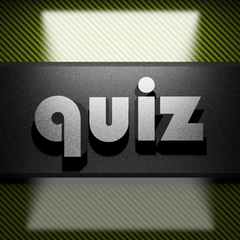 quiz word of iron on carbon photo
