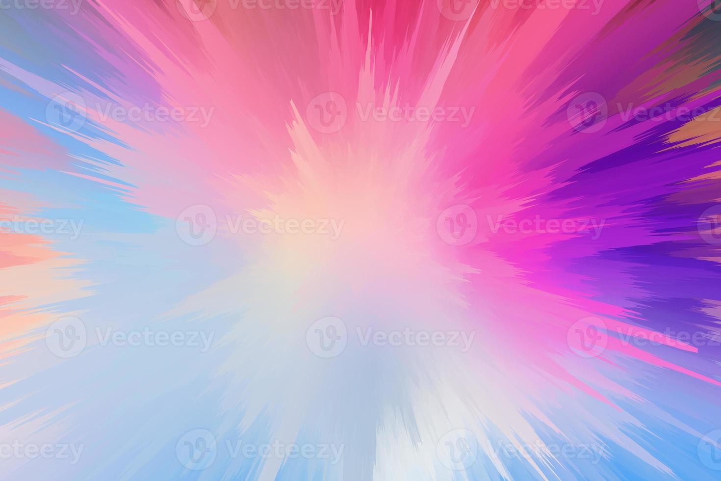 Abstract digital 3d visualization. Stylish holographic gradient froze splash illustration. Spiral spiky ground texture. Futuristic background photo