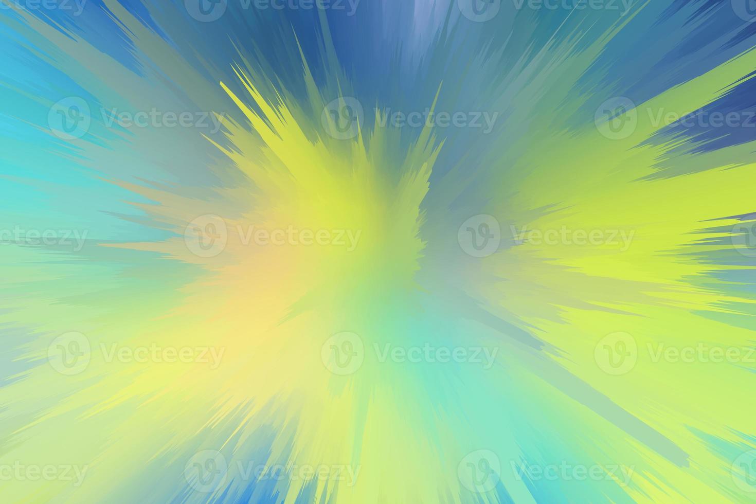 Technology and futuristic 3d background. Abstract frozen green and yellow splash texture. Trendy motion surface photo