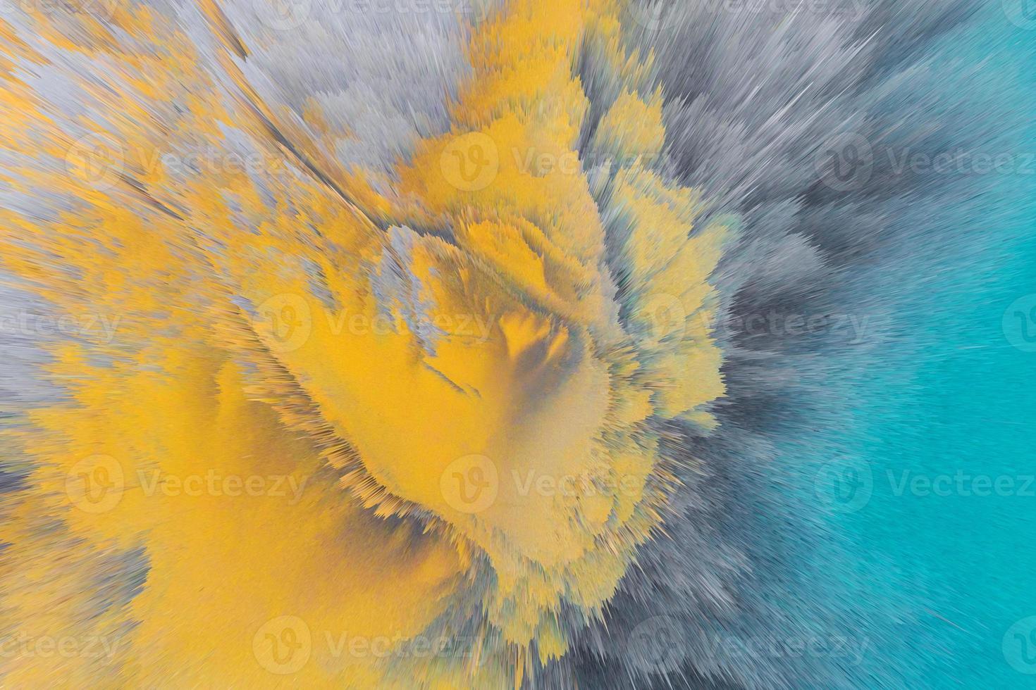 Technology and futuristic 3d background. Abstract frozen splash texture. Trendy motion surface photo