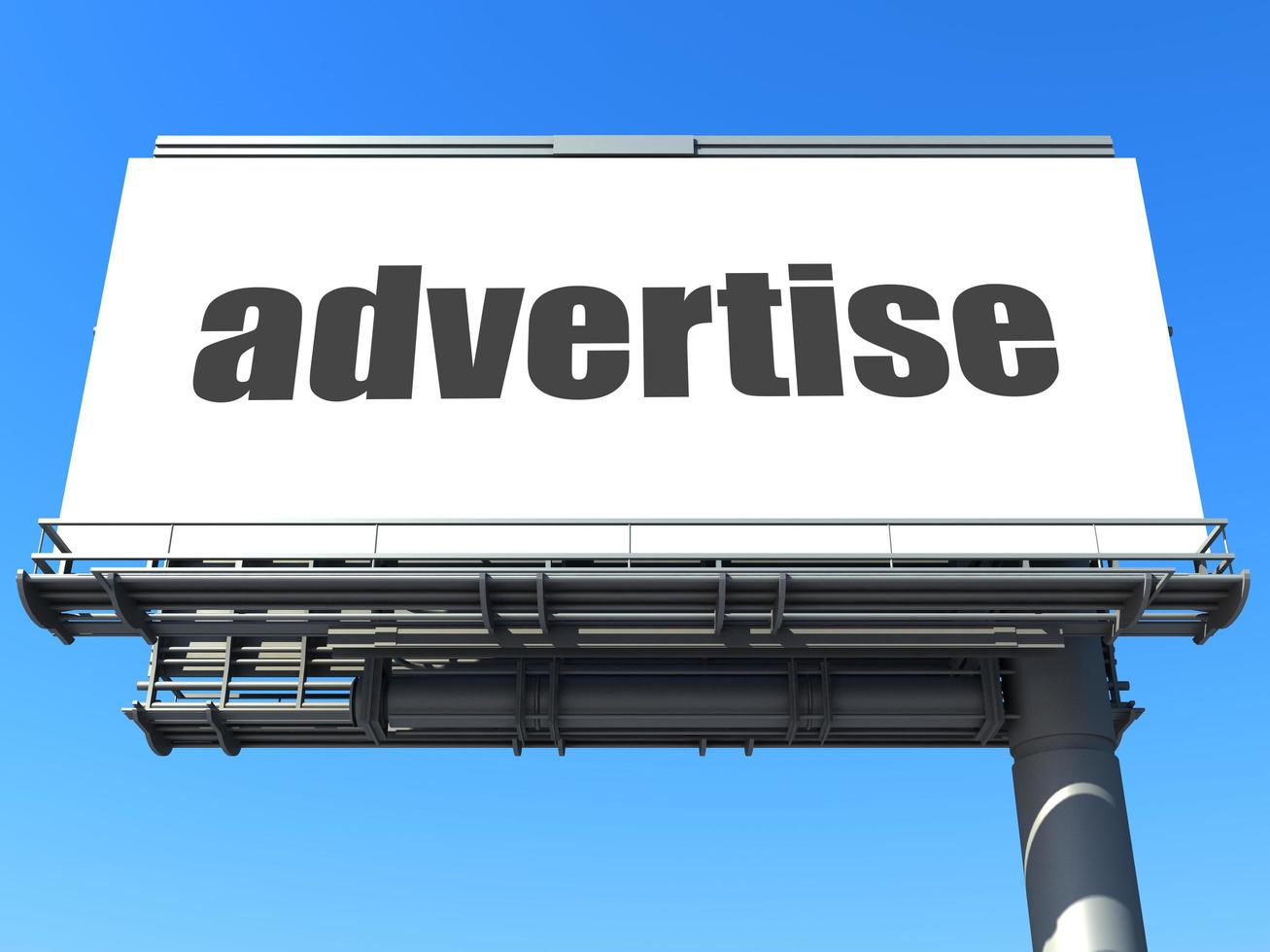 advertise word on billboard photo