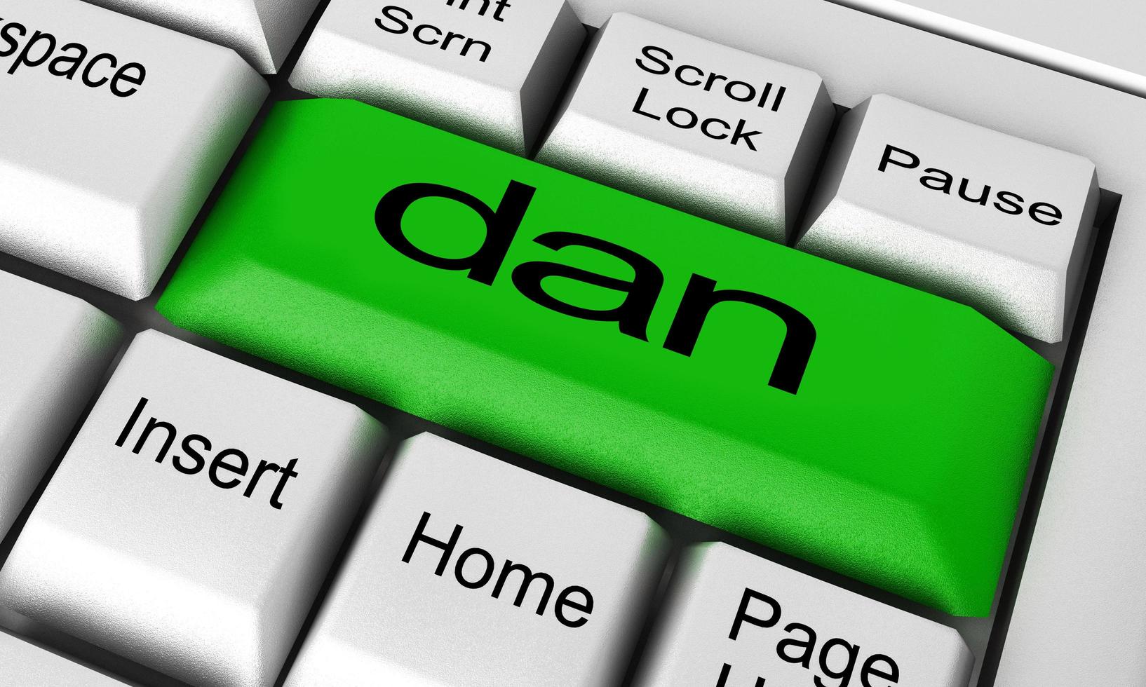 dan word on keyboard button 7598784 Stock Photo at Vecteezy