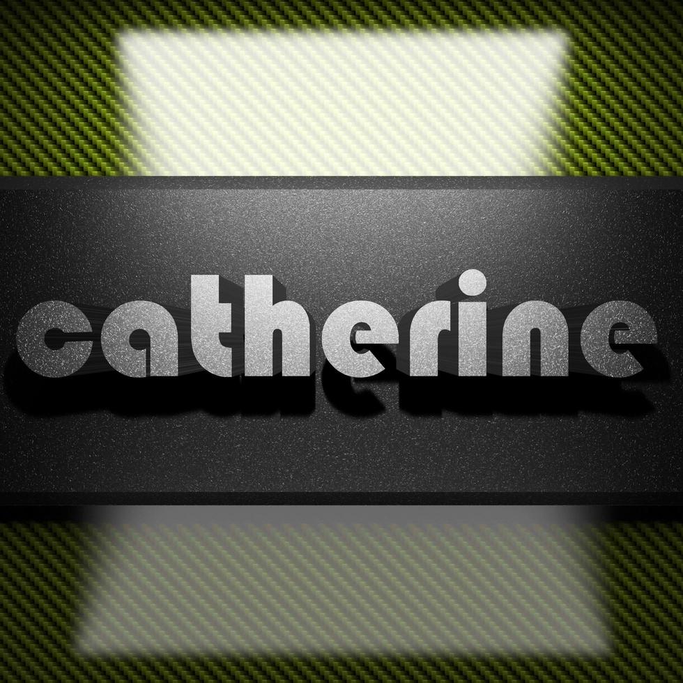 catherine word of iron on carbon photo