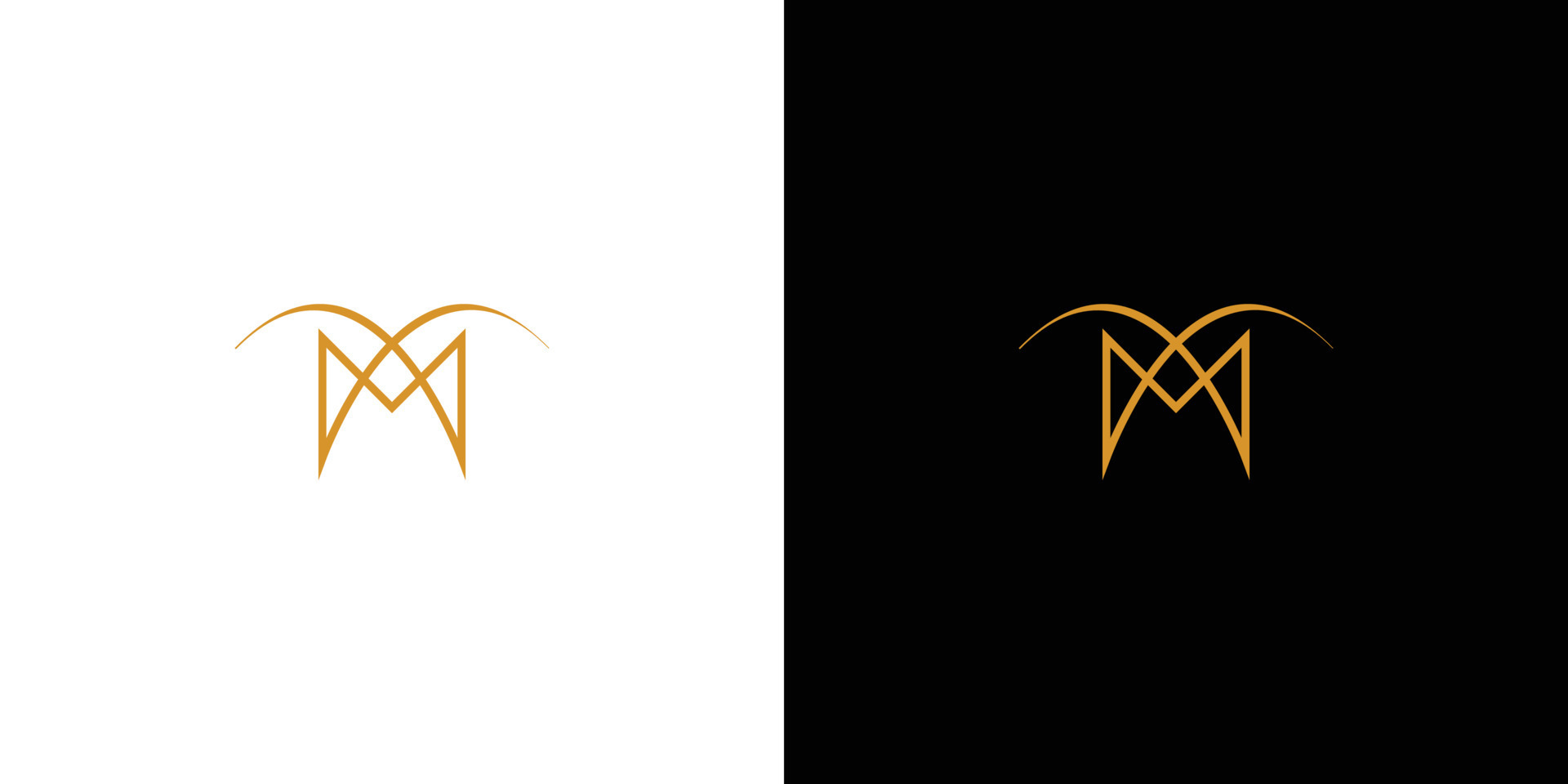 Unique modern creative elegant Letter M logo design or MM initials vector monogram  symbol Stock Vector Image & Art - Alamy