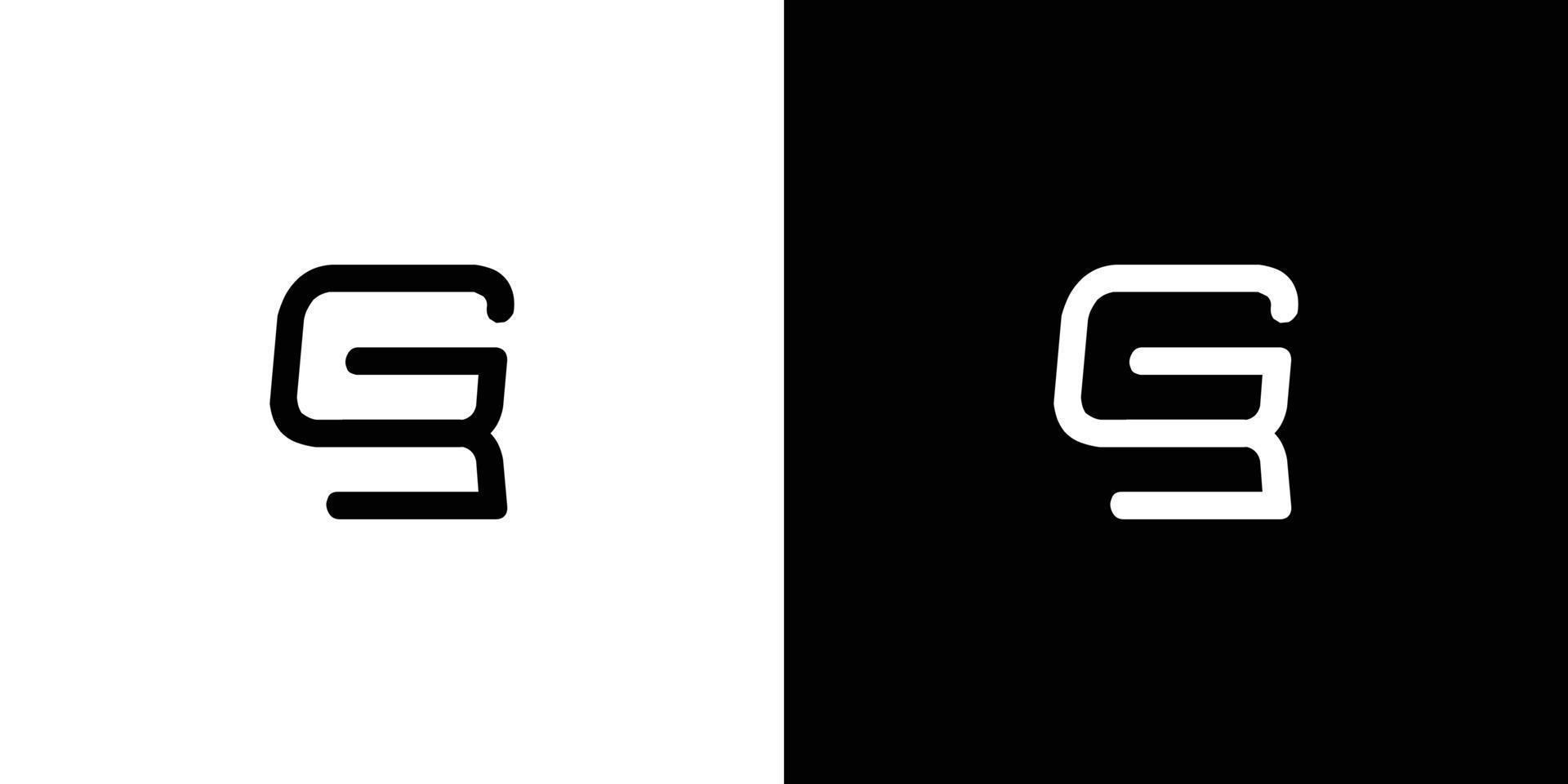 diseño moderno y único del logotipo de las iniciales de la letra g3 vector