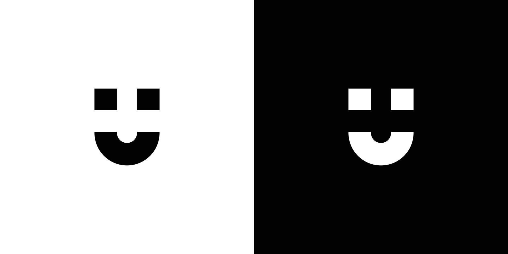 Modern and bold letter U initials logo design vector