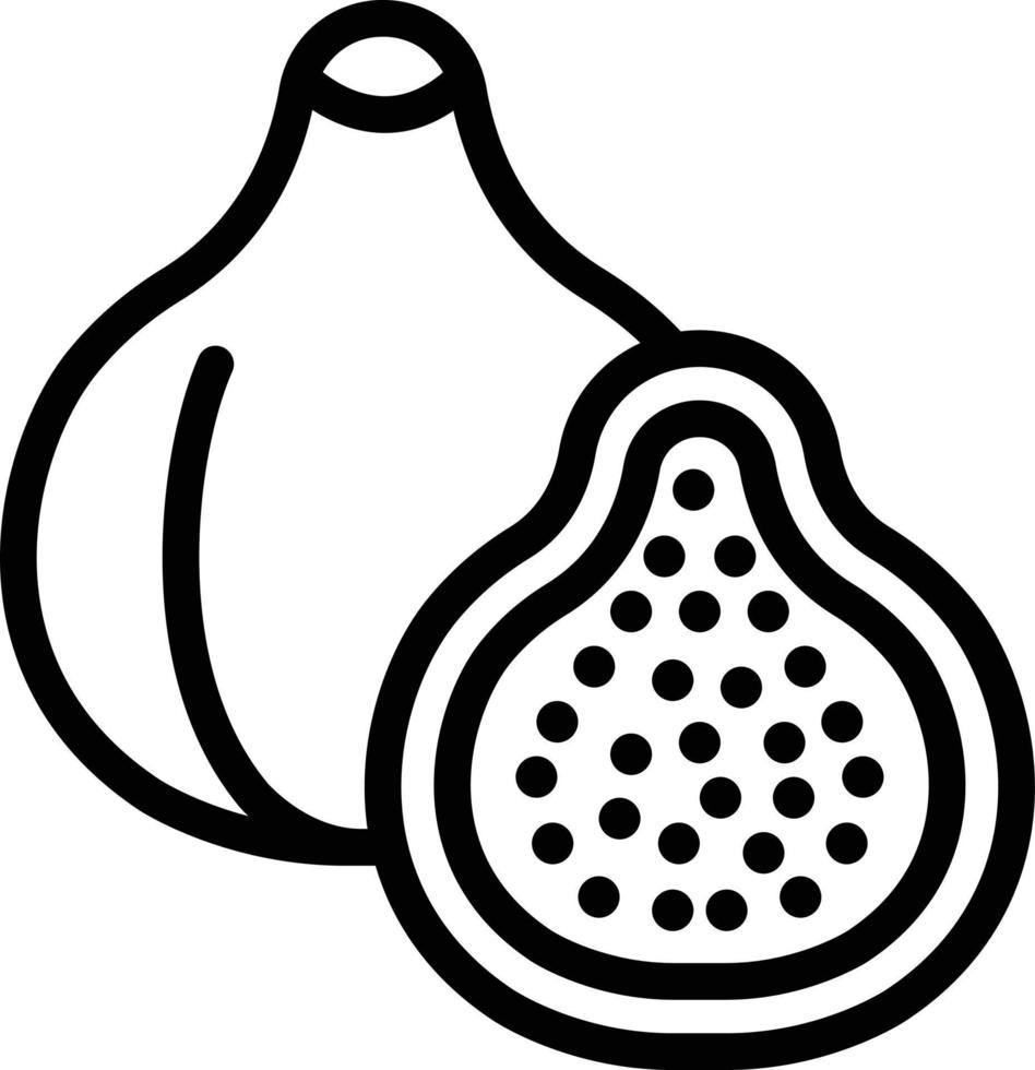 Fig Vector Icon Design Illustration