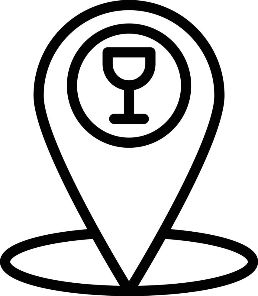 Cafe location Vector Icon Design Illustration
