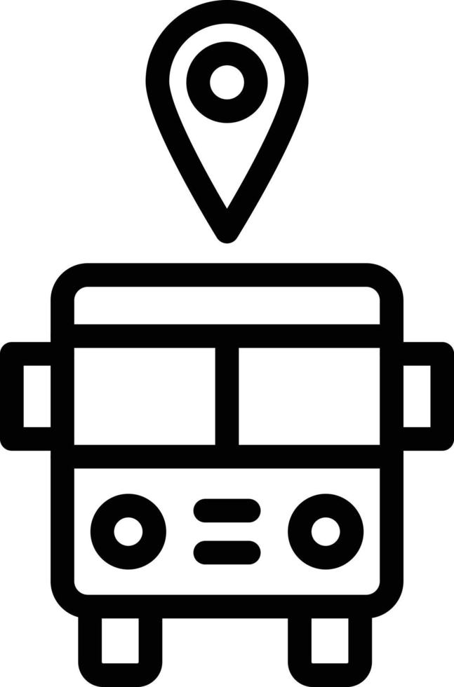 Bus station Vector Icon Design Illustration