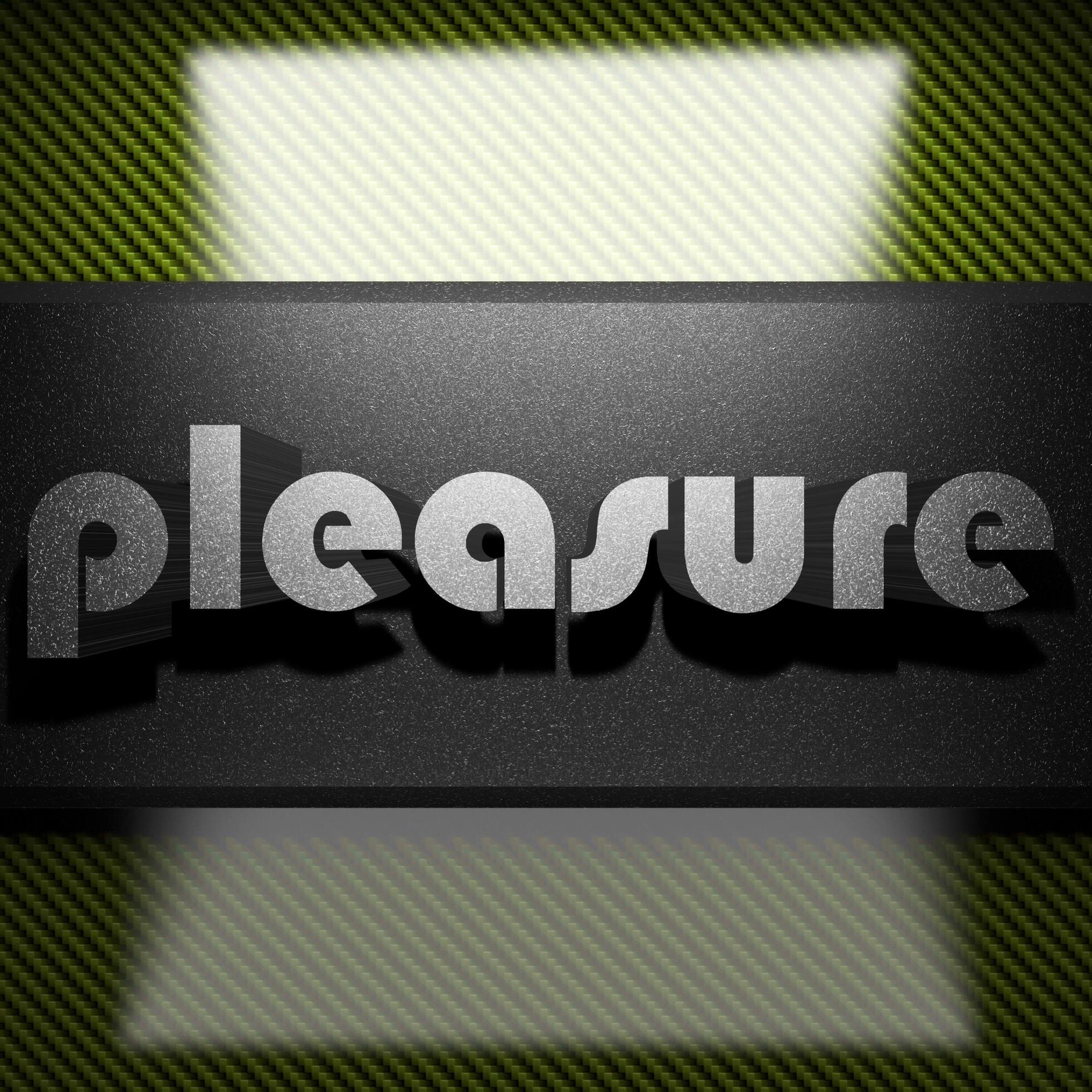 pleasure word of iron on carbon 7600277 Stock Photo at Vecteezy