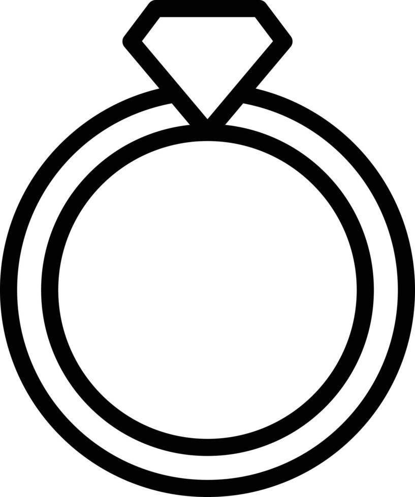 Wedding ring Vector Icon