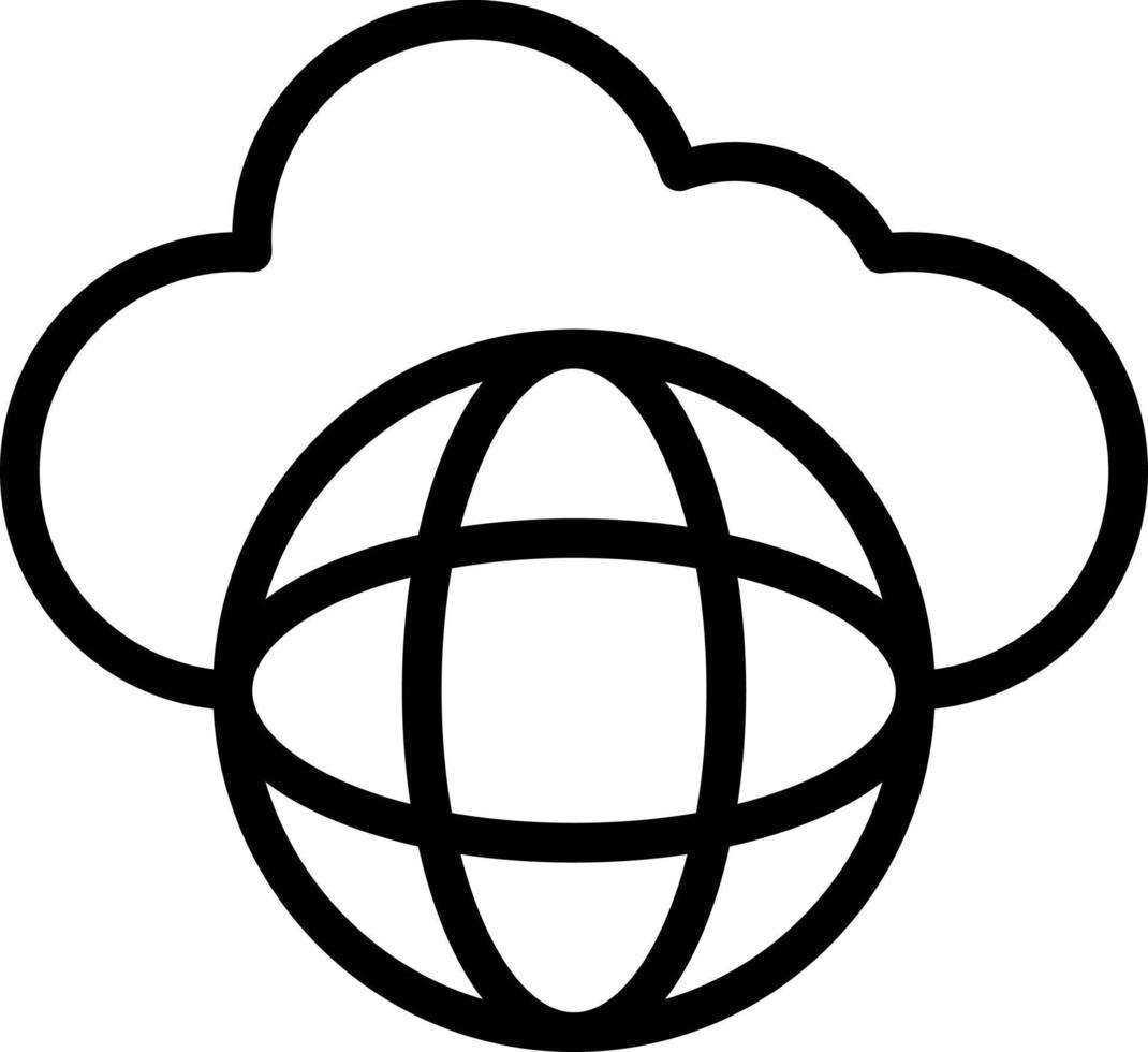 ilustración de diseño de icono de vector global