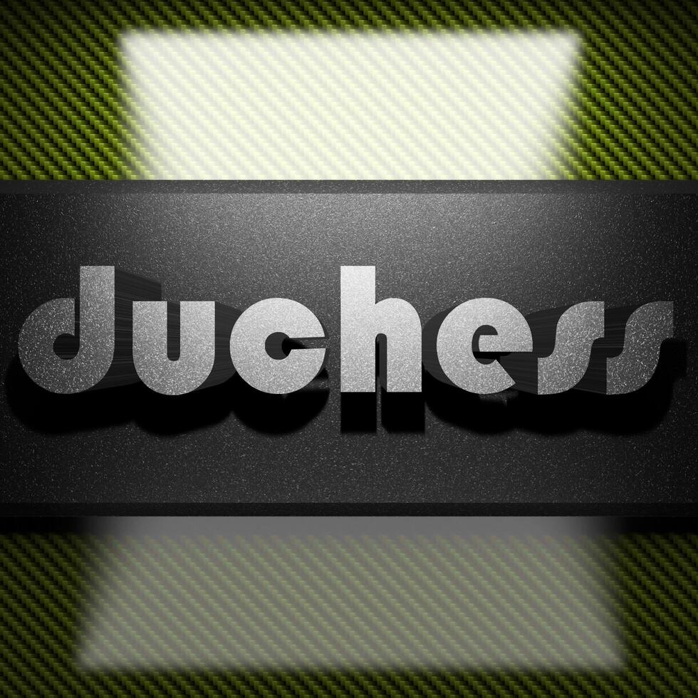 duchess word of iron on carbon 7600628 Stock Photo at Vecteezy