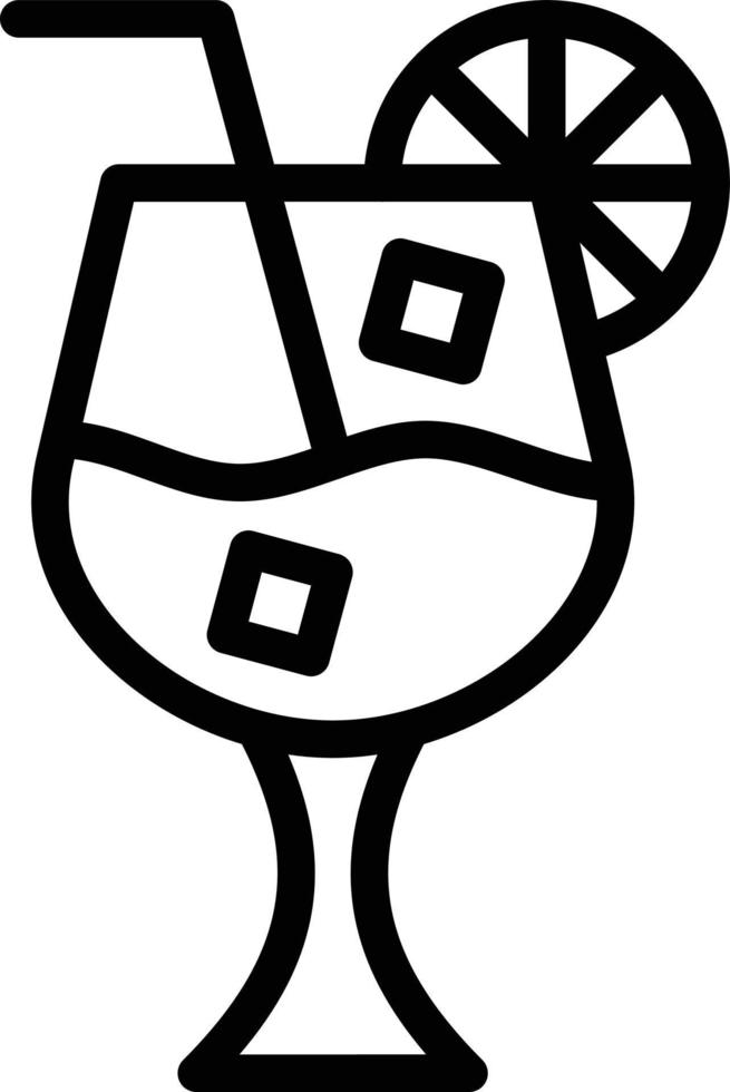 Cocktail Vector Icon Design Illustration