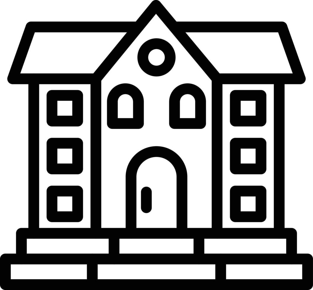 Mansion Vector Icon Design Illustration