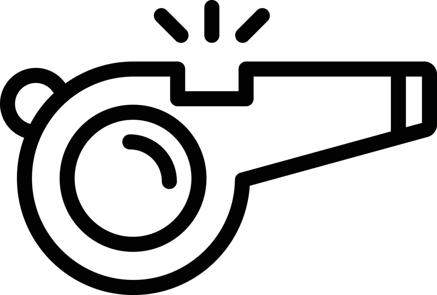 ilustración de diseño de icono de vector de silbato