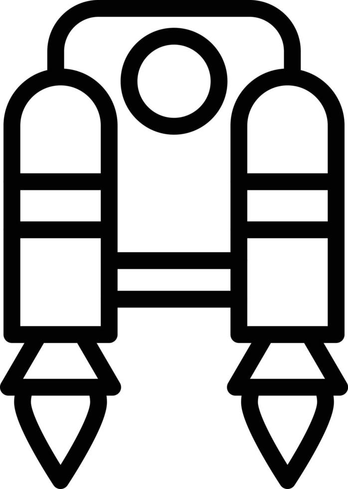 Jetpack Vector Icon Design Illustration