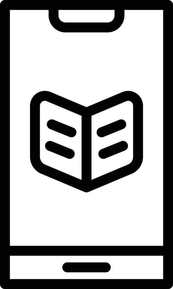 ilustración de diseño de icono de vector de libro electrónico