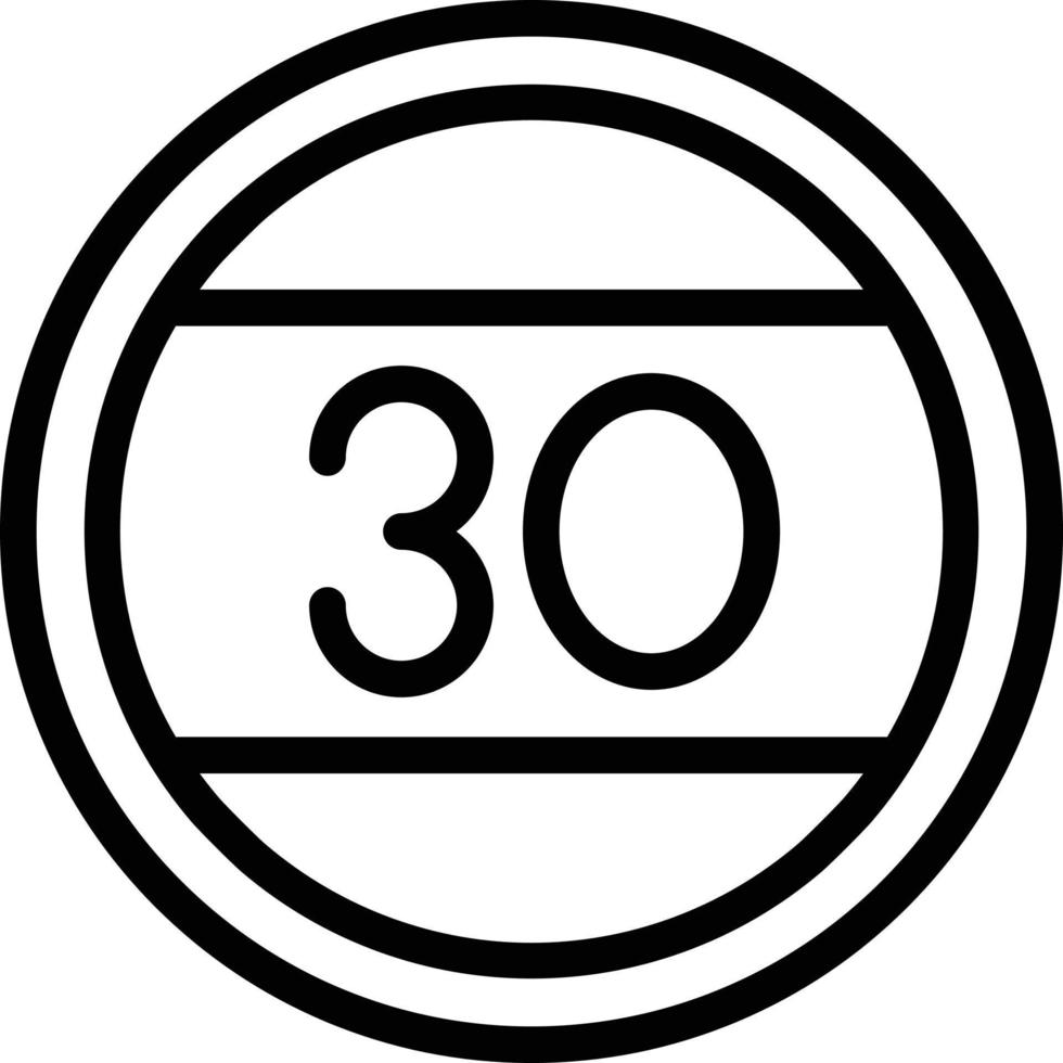 Speed limit Vector Icon Design Illustration